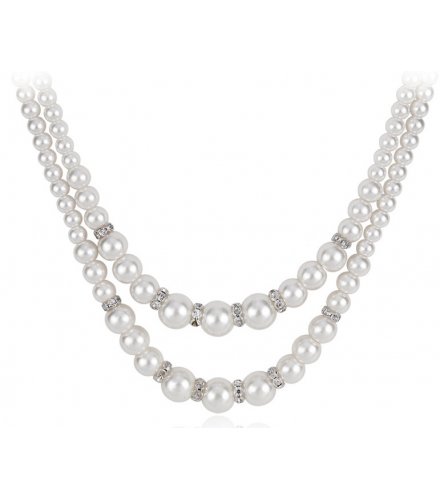 SET346 - Double pearl necklace Set